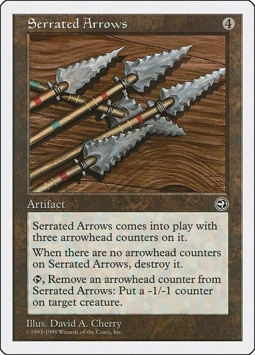 Carta MTG-Serrated Arrows-Anthologies-N.096-EN-EX-