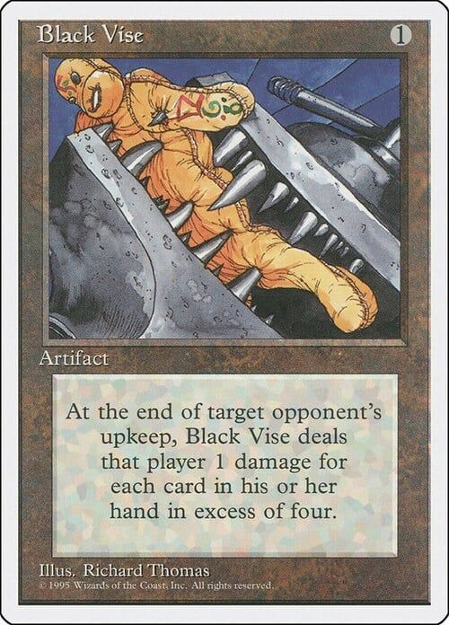 Carta MTG-Black Vise-Quarta Edizione--EN-Good-