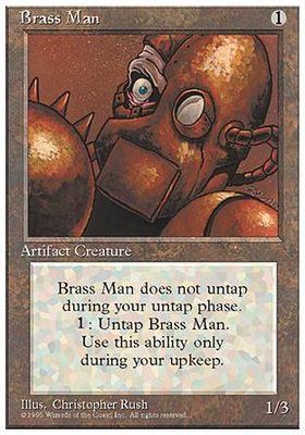 Carta MTG-Uomo d'Ottone-Quarta Edizione-N.238-ITA-Poor-