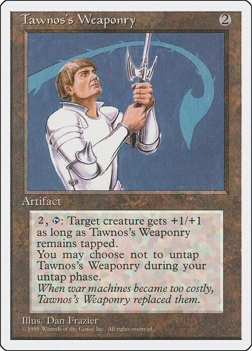 Carta MTG-Tawnos's Weaponry-Quarta Edizione-N.302-EN-Poor-
