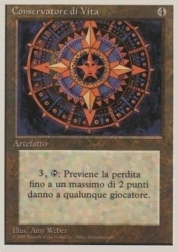 Carta MTG-Conservatore di Vita-Quarta Edizione-N.348-ITA-Good-