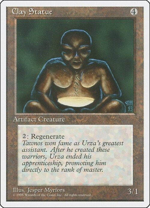 Carta MTG-Statua di Argilla-Quarta Edizione-N.309-ITA-EX-