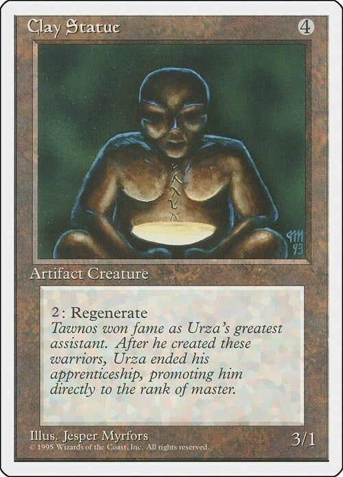 Carta MTG-Statua di Argilla-Quarta Edizione-N.305-ITA-Played-