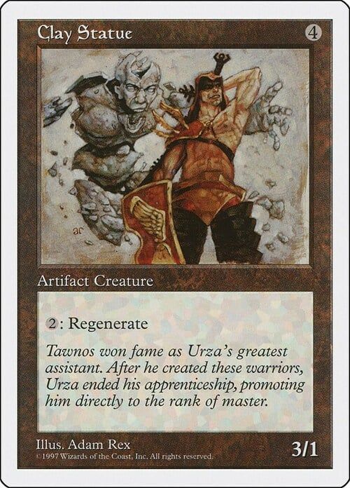 Carta MTG-Clay Statue-Quinta Edizione-N.355-EN-EX-