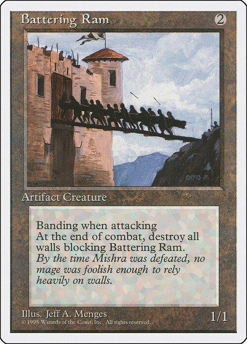 Carta MTG-Ariete da Assedio-Quarta Edizione-N.279-ITA-EX-