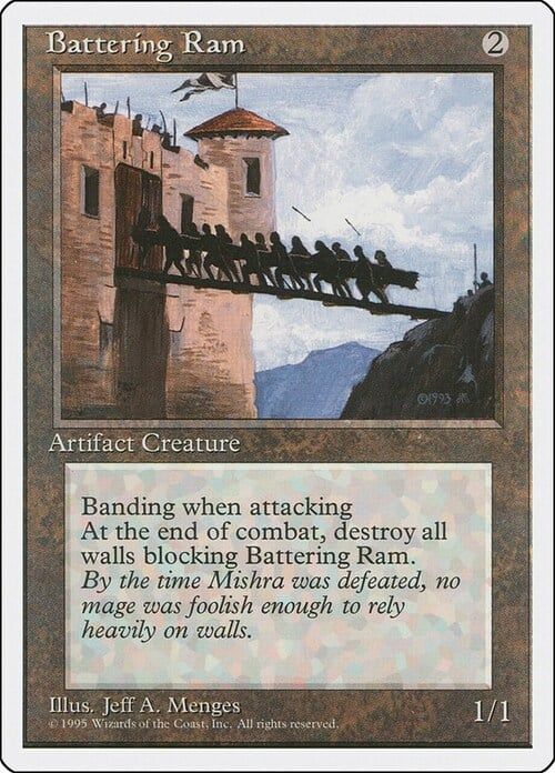 Carta MTG-Battering Ram-Quarta Edizione-N.297-EN-EX-