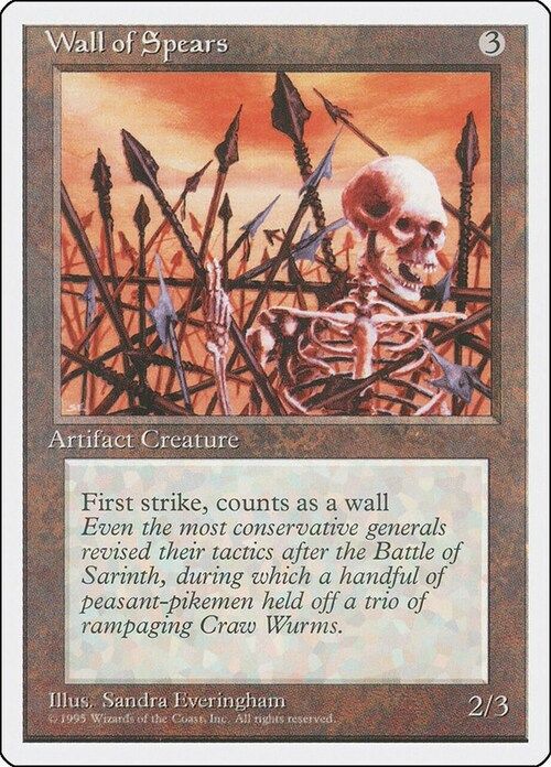 Carta MTG-Muro di Lance-Quarta Edizione-N.275-ITA-EX-