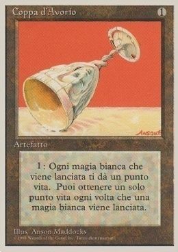 Carta MTG-Coppa d'Avorio-Foreign White Bordered-N.327-ITA-EX-