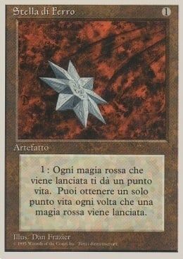 Carta MTG-Stella di Ferro-Foreign White Bordered-N.326-ITA-Good-
