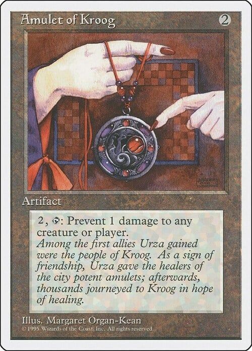 Carta MTG-Amuleto di Kroog-Quarta Edizione-N.345-ITA-EX-
