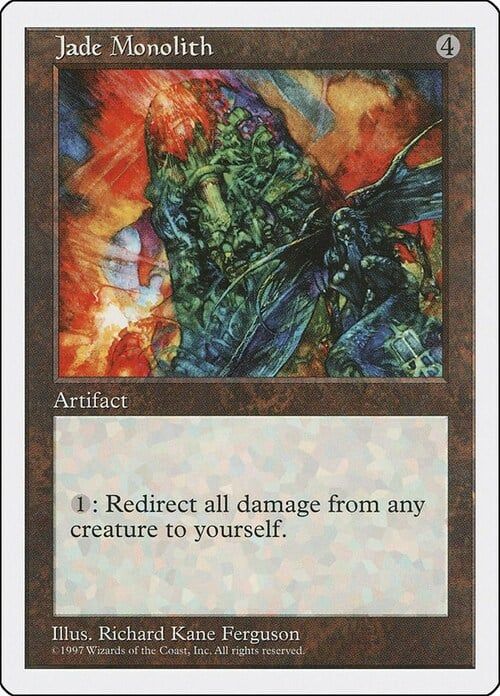 Carta MTG-Jade Monolith-Quinta Edizione-N.255-EN-EX-
