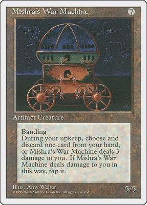 Carta MTG-Macchina da Guerra di Mishra-Quarta Edizione-N.381-ITA-EX-