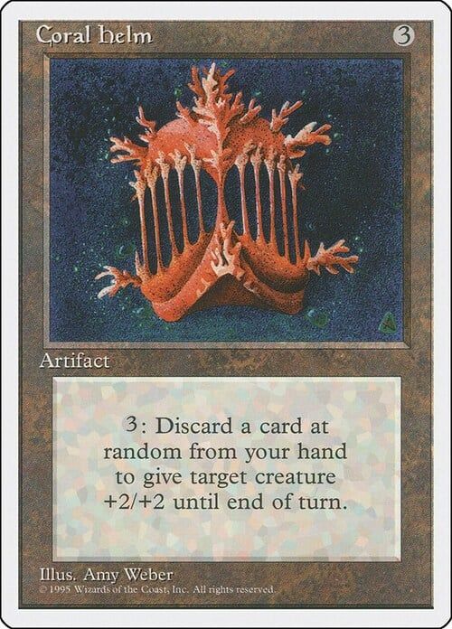 Carta MTG-Coral Helm-Quarta Edizione-N.343-EN-EX-