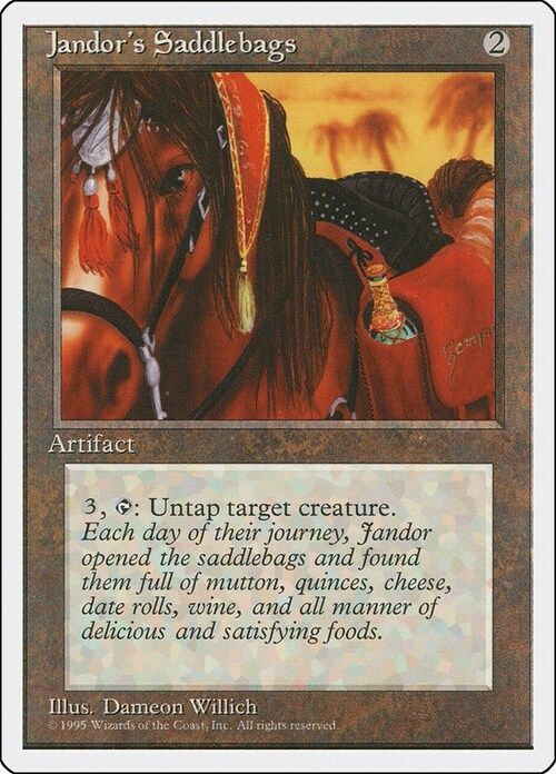 Carta MTG-Jandor's Saddlebags-Quarta Edizione-N.310-EN-EX-