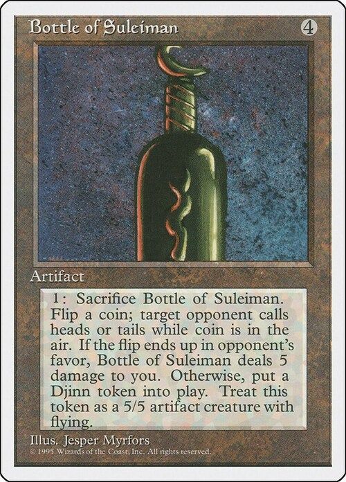 Carta MTG-Bottle of Suleiman-Quarta Edizione-N.102-EN-Good-
