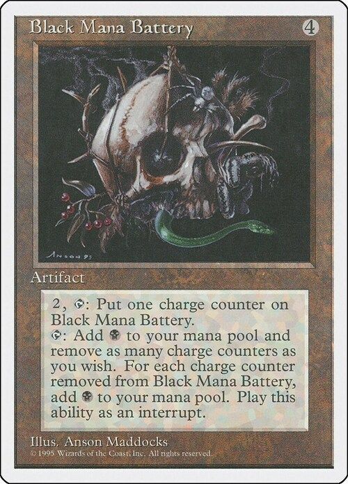Carta MTG-Black Mana Battery-Quarta Edizione-N.313-EN-EX-