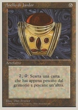 Carta MTG-Anello di Jandor-Foreign White Bordered-N.248-ITA-EX- Carta MTG-Anello di Jandor-Foreign White Bordered-N.248-ITA-EX-