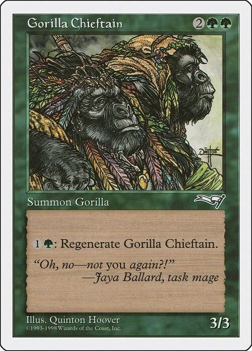 Carta MTG-Gorilla Chieftain-Anthologies-N.010-EN-NM-