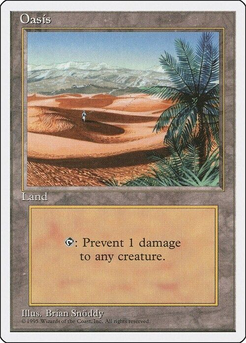 Carta MTG-Oasi-Quarta Edizione-N.446-ITA-EX-