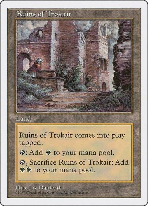 Carta MTG-Rovine di Trokair-Quinta Edizione-N.362-ITA-Played-