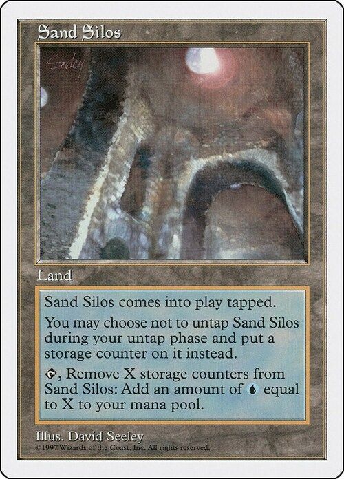 Carta MTG-Sand Silos-Quinta Edizione-N.417-EN-Good-
