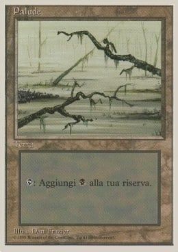 Carta MTG-Palude (V.3)-Foreign White Bordered-N.292-ITA-Good-