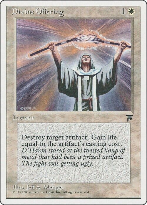 Carta MTG-Divine Offering -Chronicles-N.031-EN-EX-
