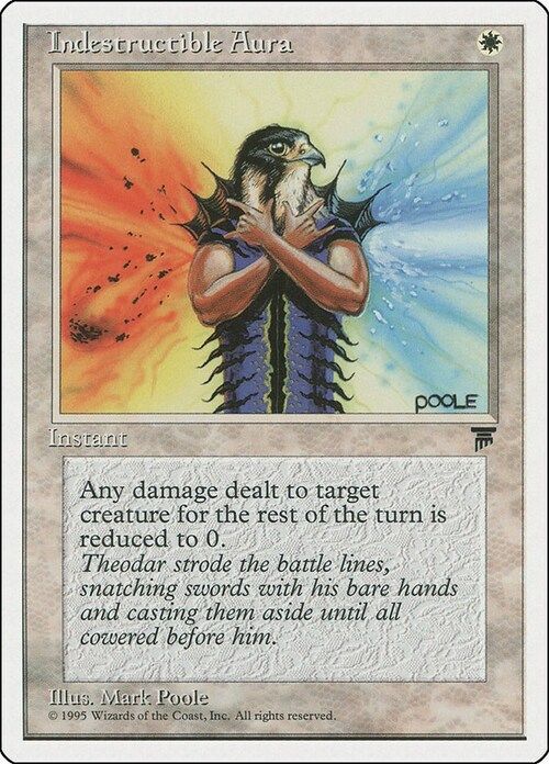 Carta MTG-Indestructible Aura-Chronicles-N.006-EN-EX-