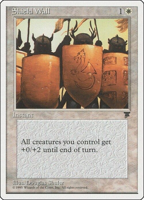Carta MTG-Shield Wall-Chronicles-N.004-EN-Good-