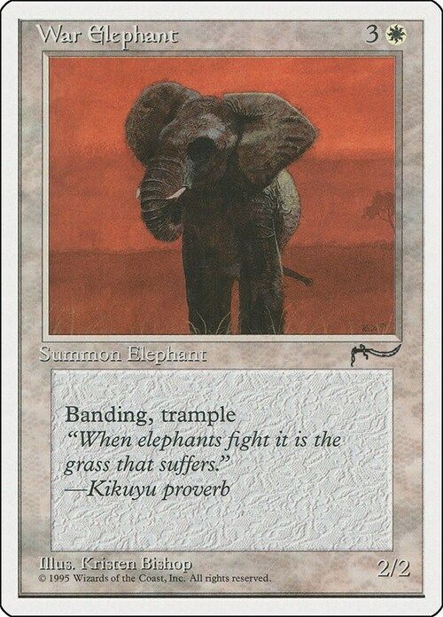 Carta MTG-War Elephant-Chronicles-N.012-EN-EX-