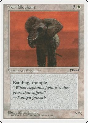 Carta MTG-War Elephant-Chronicles-N.012-EN-EX-
