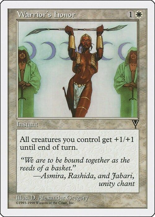 Carta MTG-Warrior's Honor-Anthologies-N.011-EN-EX-