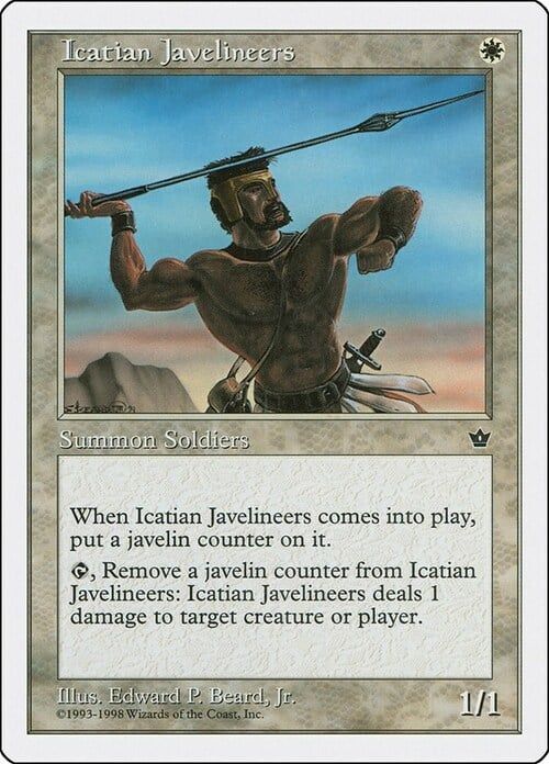 Carta MTG-Icatian Javelineers-Anthologies-N.017-EN-EX-