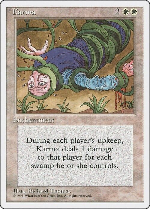 Carta MTG-Karma-Quarta Edizione-N.007-EN-EX-