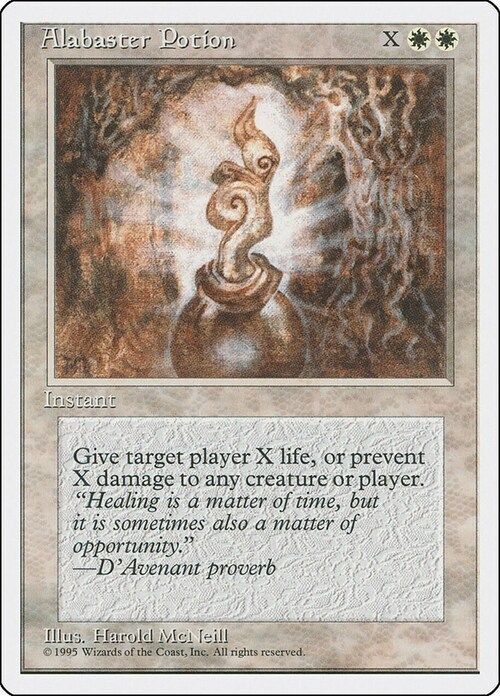 Carta MTG-Alabaster Potion-Quarta Edizione-N.018-EN-EX-