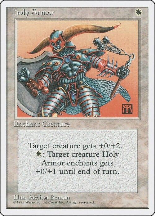 Carta MTG-Holy Armor-Quarta Edizione-N.003-EN-EX-