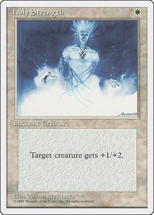 Carta MTG-Holy Strength-Quarta Edizione-N.029-EN-EX-