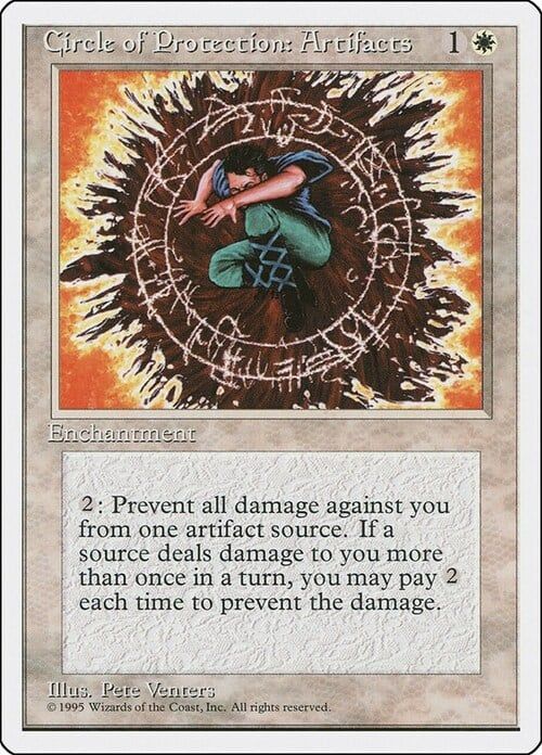 Carta MTG-Circle of Protection: Artifacts-Quarta Edizione-N.018-EN-Good-