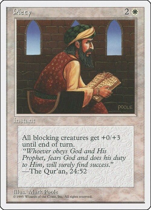 Carta MTG-Piety-Quarta Edizione-N.026-EN-EX-
