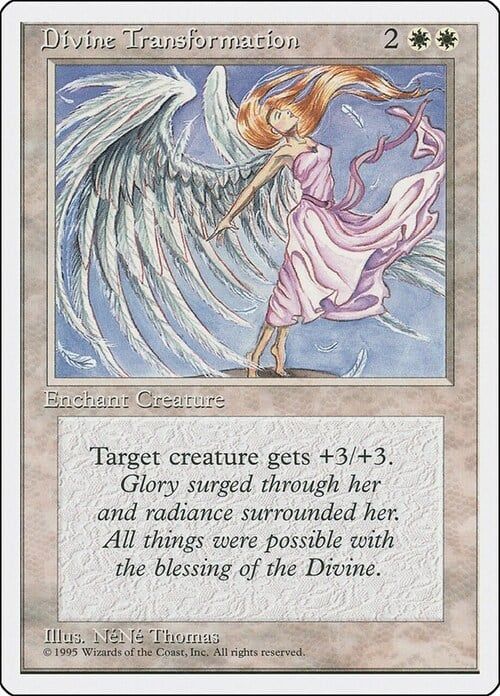 Carta MTG-Divine Transformation-Quarta Edizione-N.041-EN-LP-