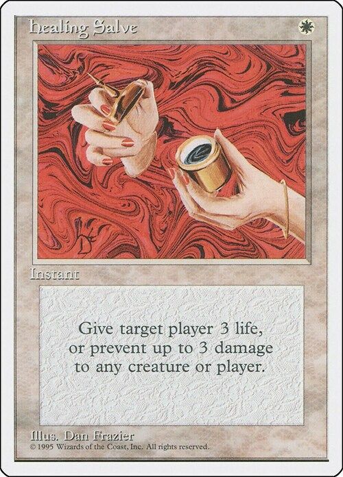 Carta MTG-Healing Salve-Quarta Edizione-N.055-EN-Good-