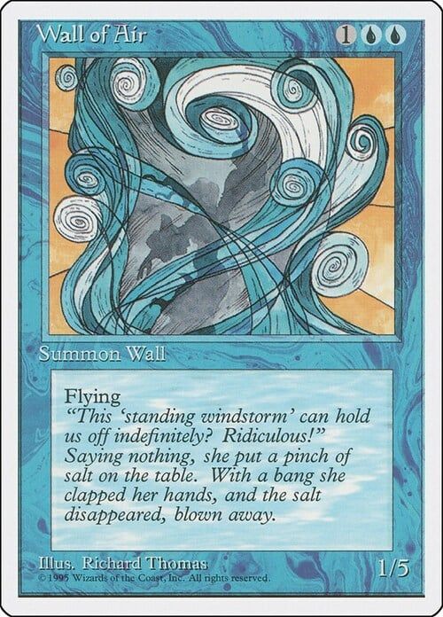 Carta MTG-Wall of Air -Quarta Edizione-N.070-EN-Good-