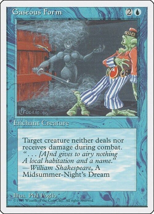Carta MTG-Gaseous Form-Quarta Edizione-N.089-EN-EX-