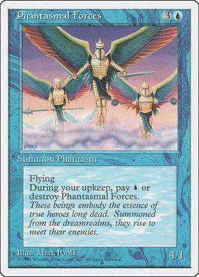 Carta MTG-Phantasmal Forces-Quarta Edizione-N.066-EN-EX-