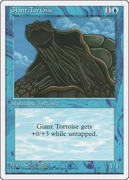 Carta MTG-Giant Tortoise -Quarta Edizione-N.060-EN-EX-
