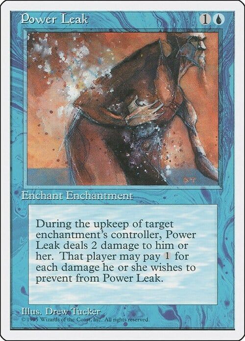 Carta MTG-Power Leak-Quarta Edizione-N.100-EN-EX-