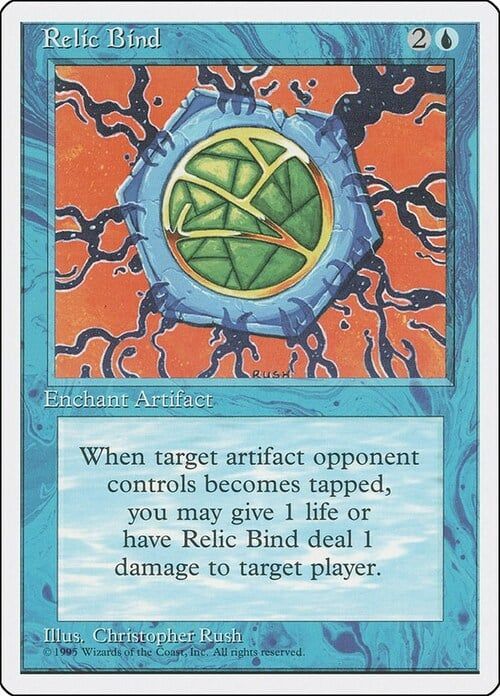 Carta MTG-Relic Bind-Quarta Edizione-N.096-EN-EX-