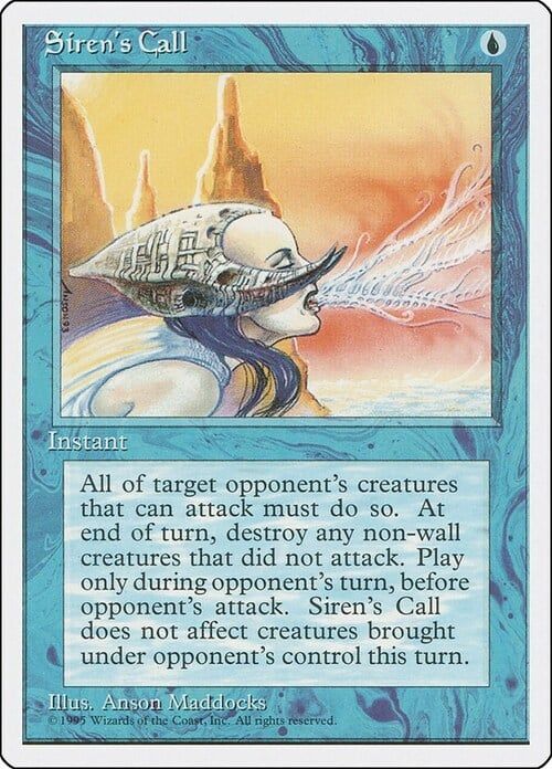Carta MTG-Siren's Call-Quarta Edizione-N.115-EN-EX-