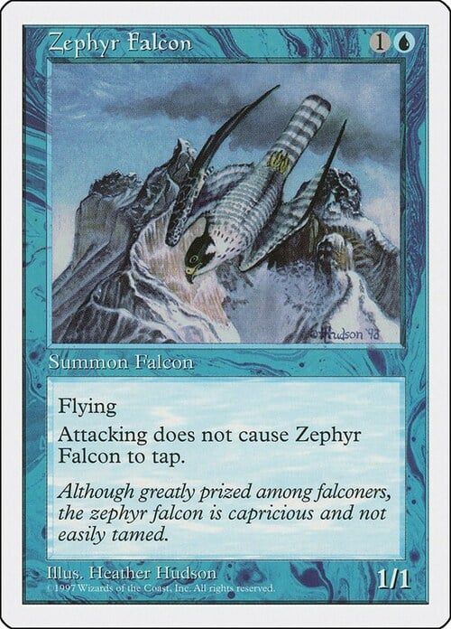 Carta MTG-Falco dello Zefiro-Quinta Edizione-N.126-ITA-EX-