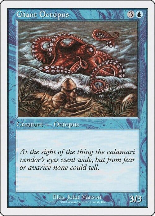 Carta MTG-Piovra Gigante-Starter 2000-N.133-ITA-EX-